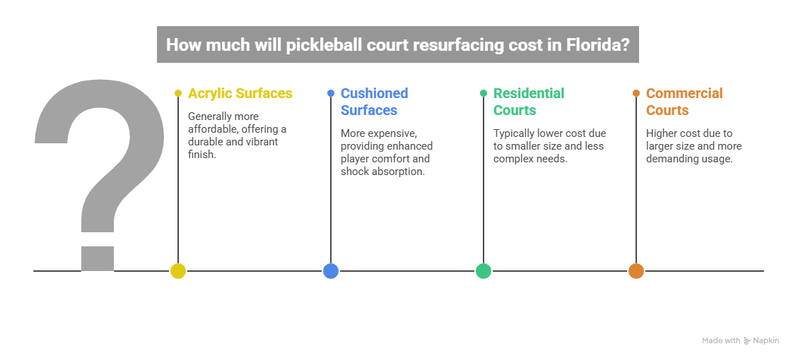 Pickleball Court Resurfacing in Florida