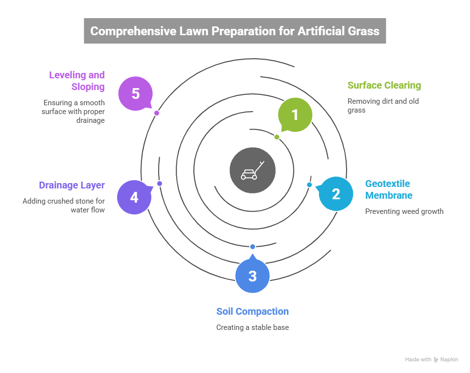 Lawn for Artificial Grass Installation