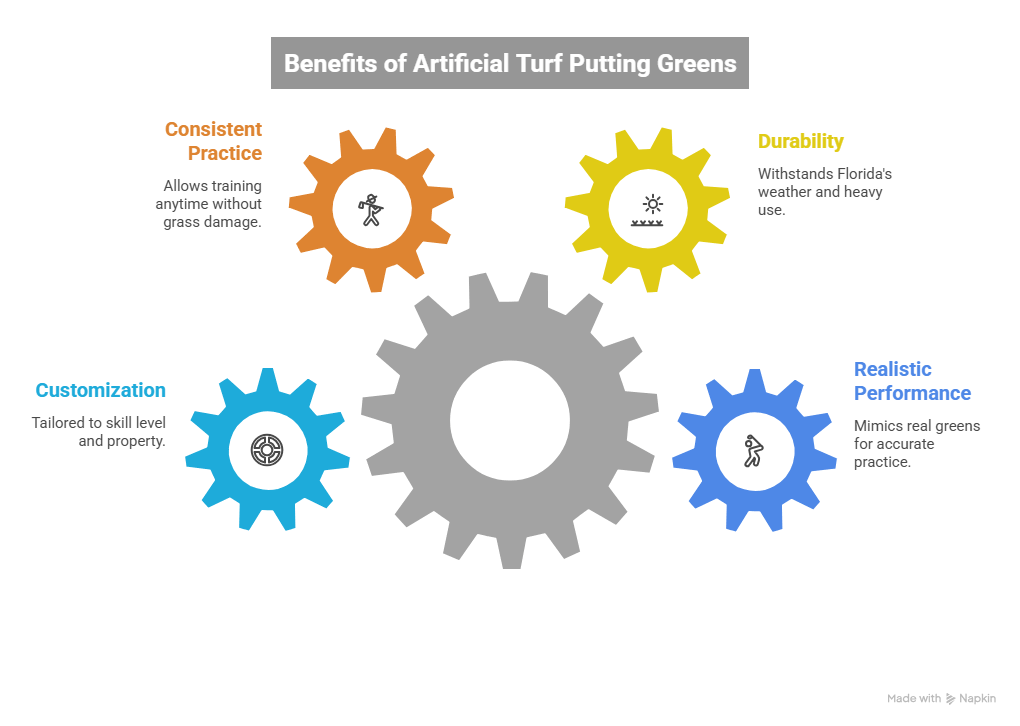 Artificial Turf Putting Green Installation in Florida