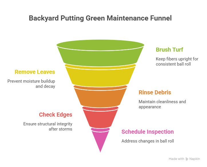 install putting green in yard