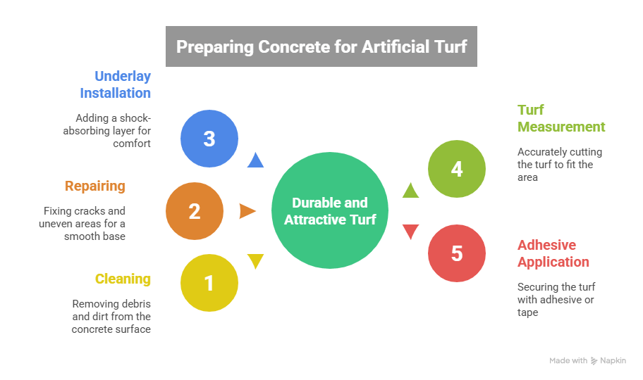 Prepare Concrete for Artificial Turf