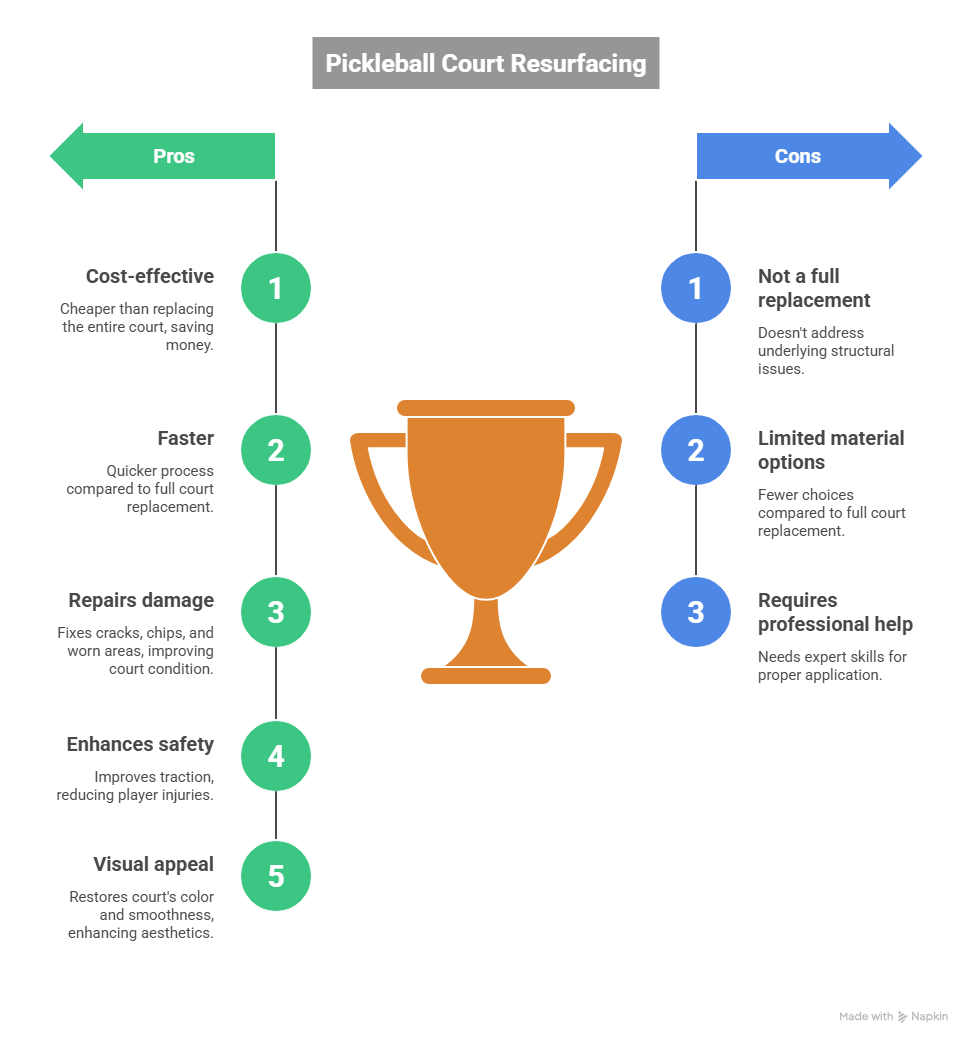 pickleball court resurfacing company