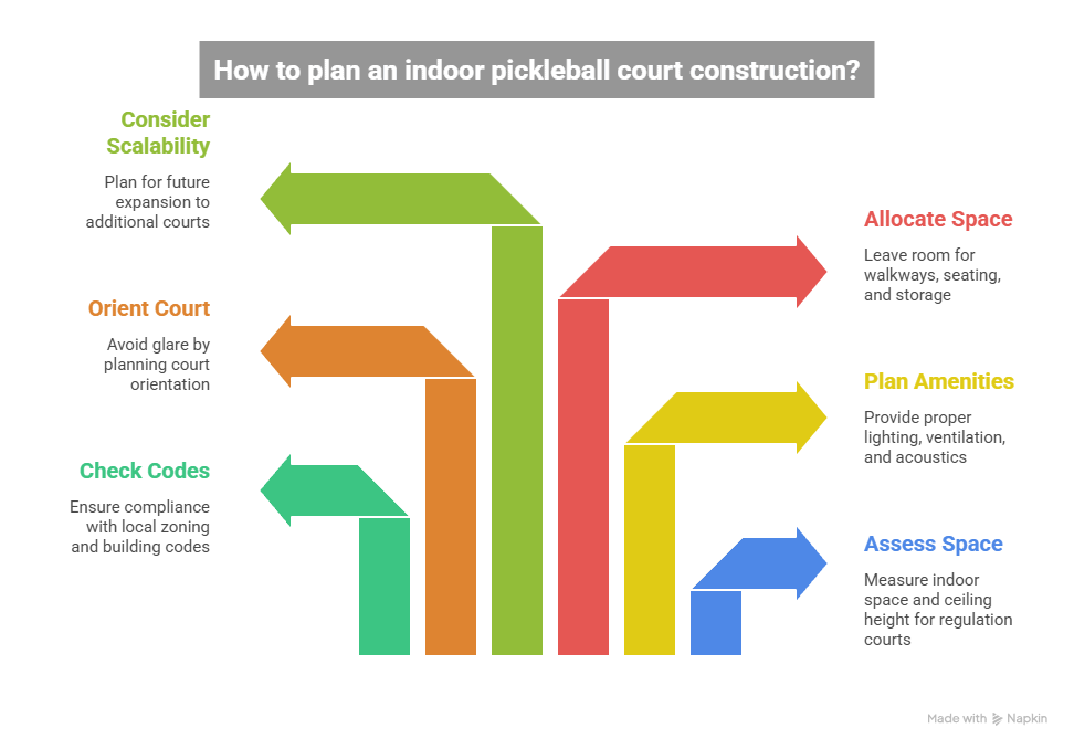 Indoor Pickleball Court Construction Project