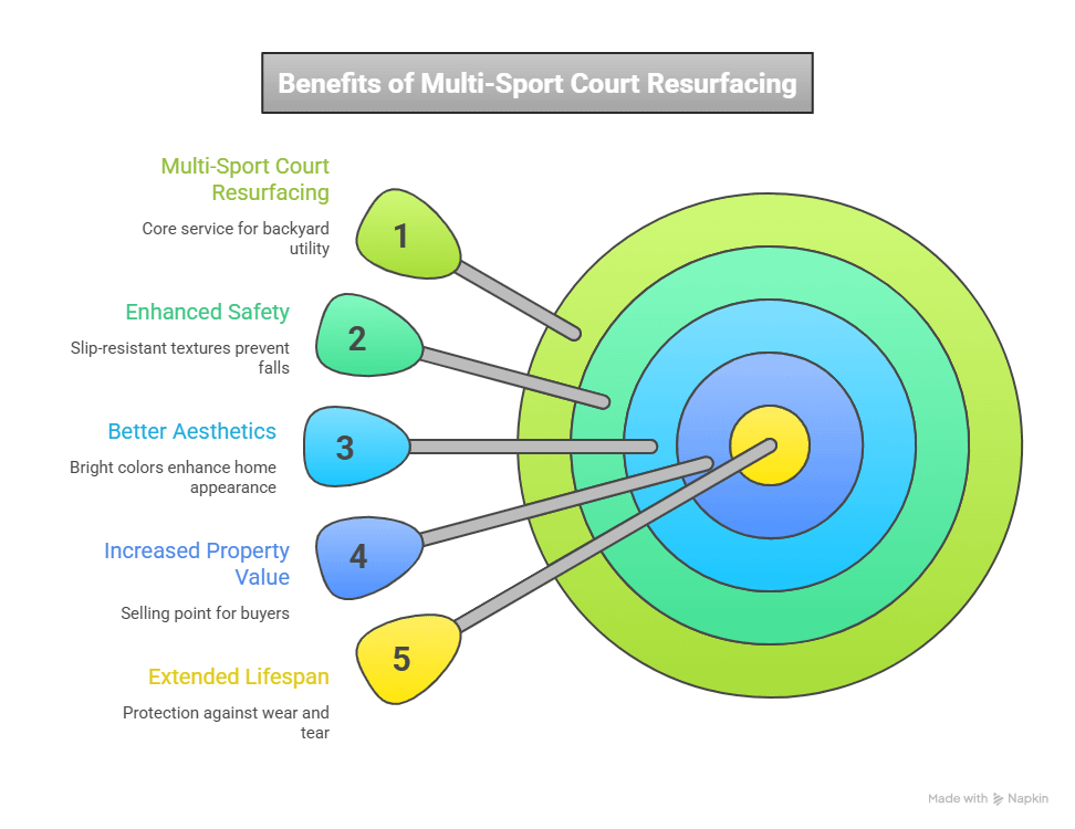 multi-sport court resurfacing