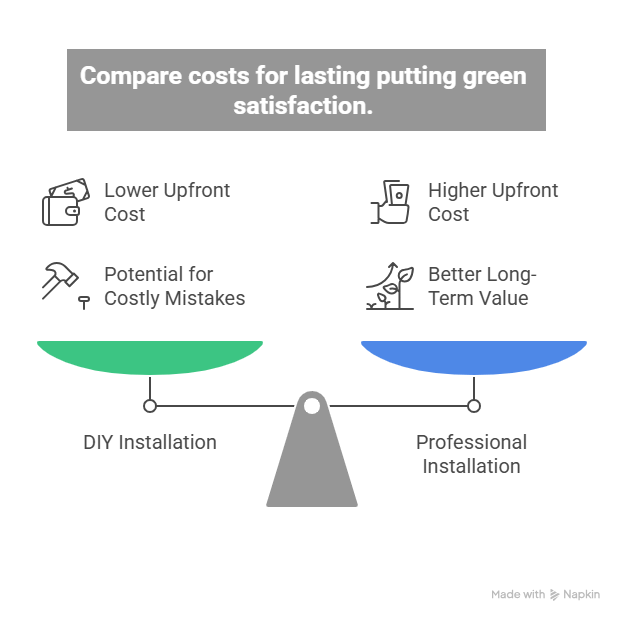 putting green installation