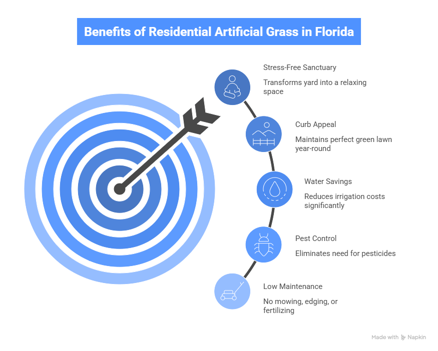 Benefits of Residential Artificial Grass Florida