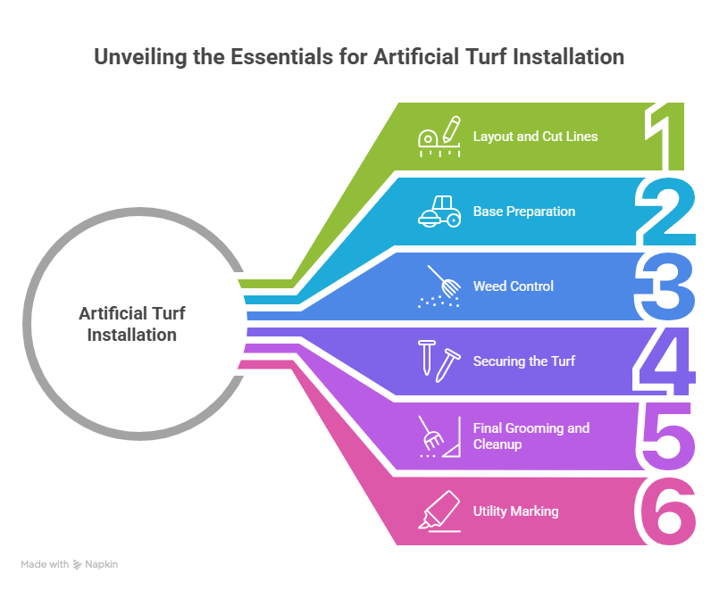 artificial turf on dirt